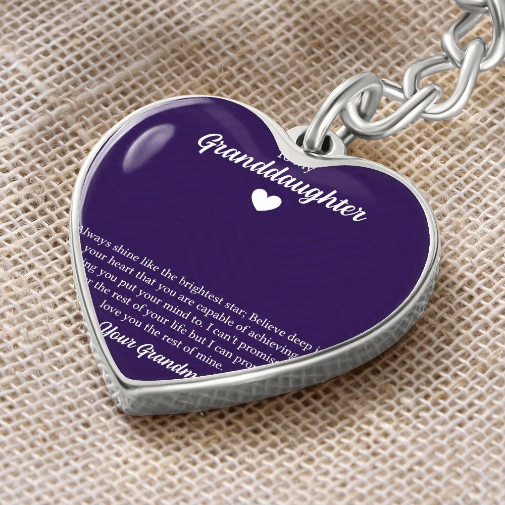 Graphic Heart Keychain