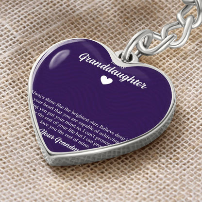 Graphic Heart Keychain