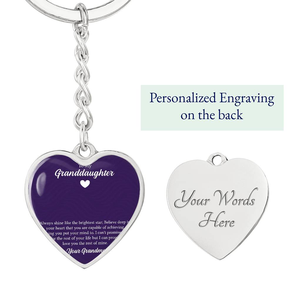 Graphic Heart Keychain