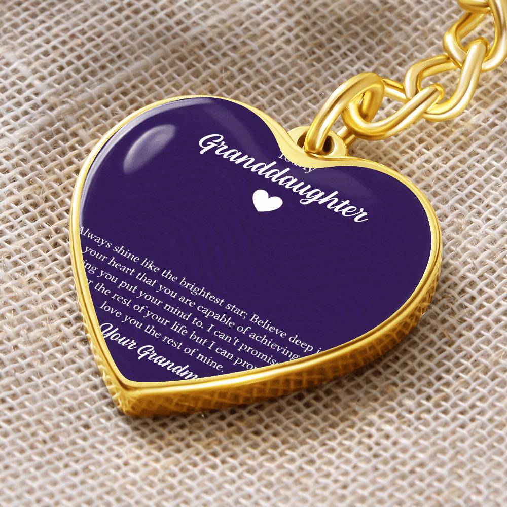 Graphic Heart Keychain